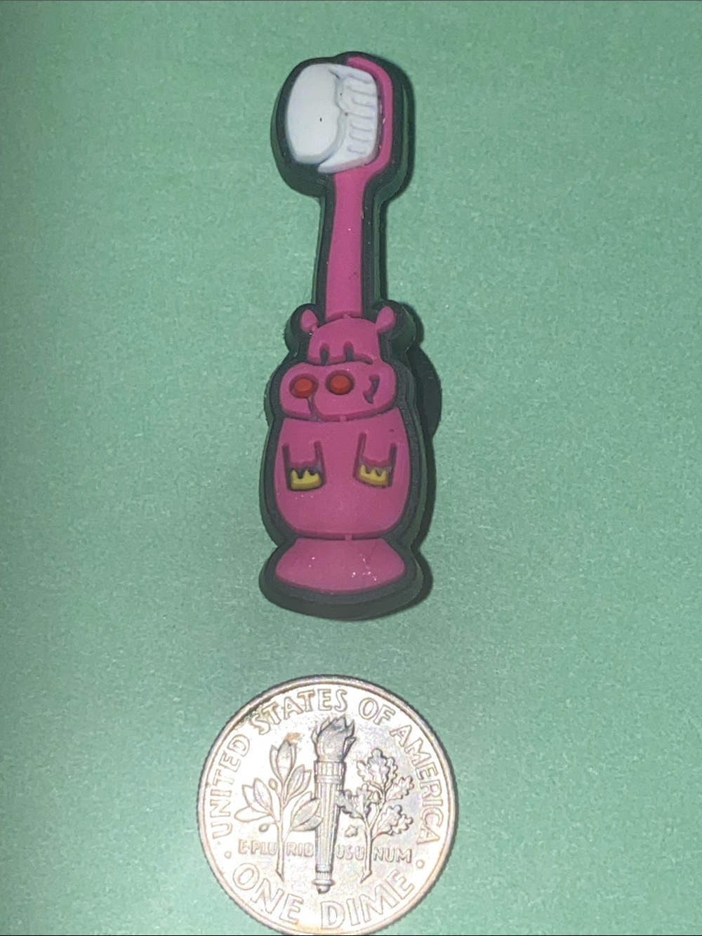 (10 for $15) Pink Toothbrush Orthodontist Dental Hygienist Crocs Shoe Charms